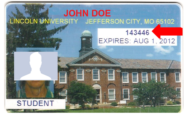 lincoln university student id card